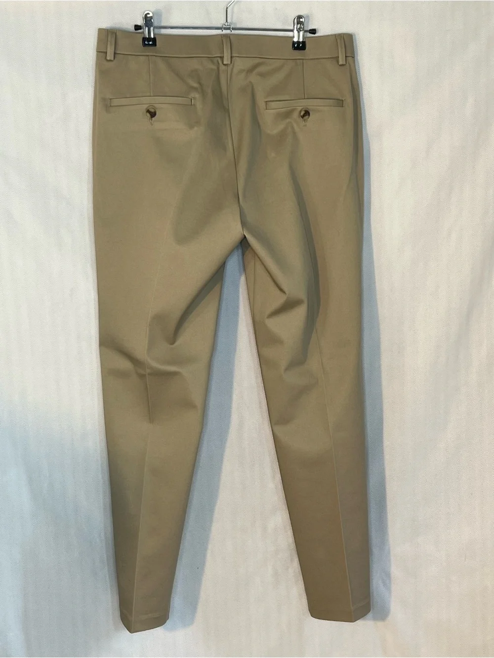Haggar Premium Iron Free Khaki Slim Straight Fit Flat Front Pockets 32X29 👍